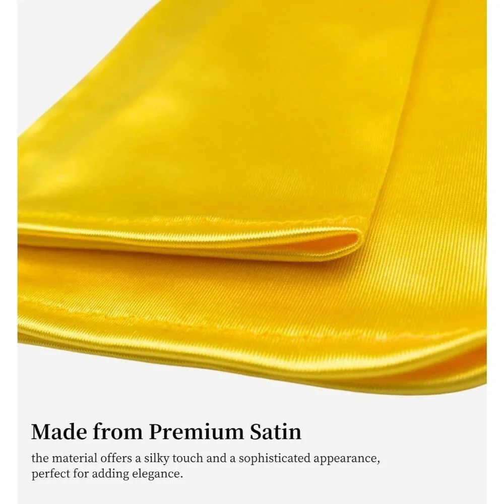 Women's Elbow Length Yellow Long Satin Gloves Costume Princess Party Accessories
